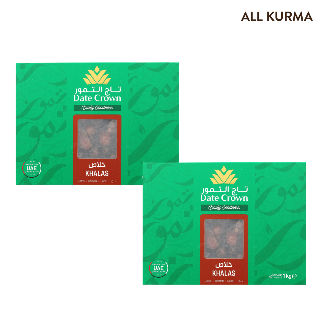 Date Crown Khalas Dates In Box 1kg