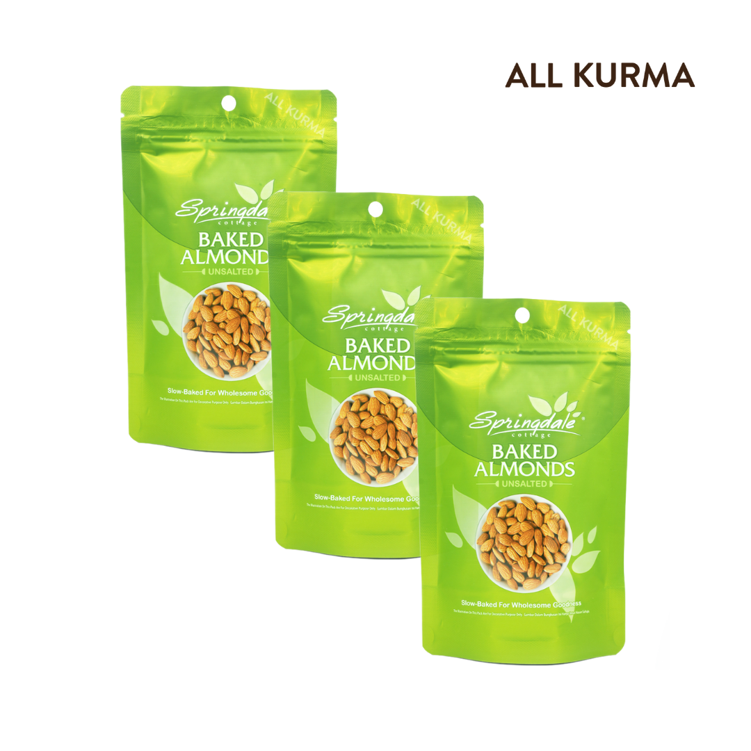 Springdale Cottage Baked Almonds In Pouch 30g