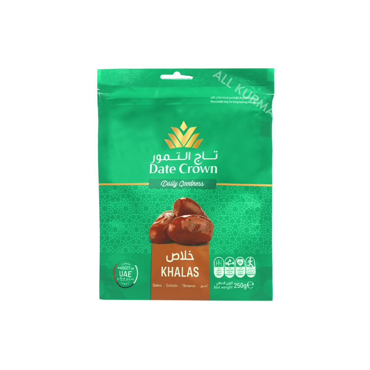 Date Crown Khalas Dates In Pouch / Box