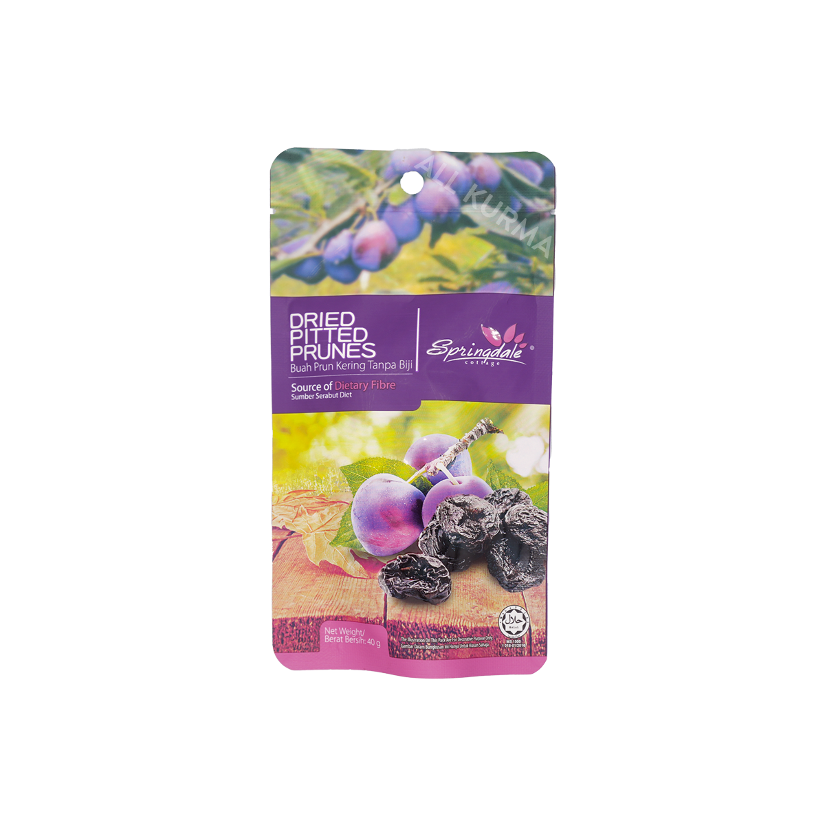 Springdale Cottage Pitted Prunes 40 Grams