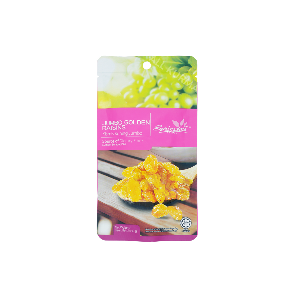 Springdale Cottage Jumbo Golden Raisins 40g | Healthy Golden Raisin ...