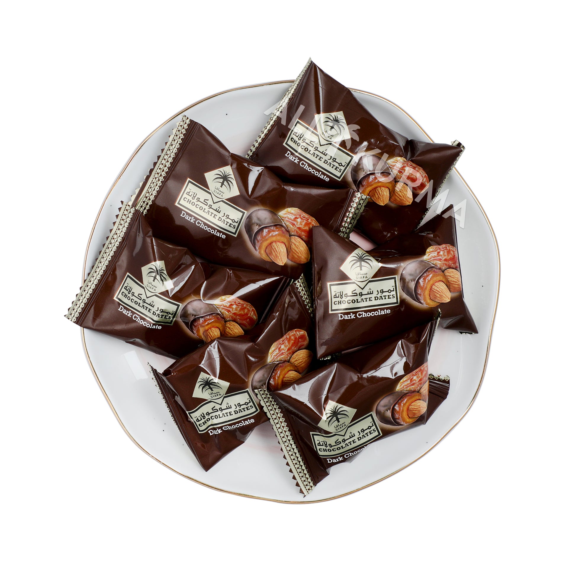 Siafa Dark Chocolate Dates with Almond - All Kurma Singapore