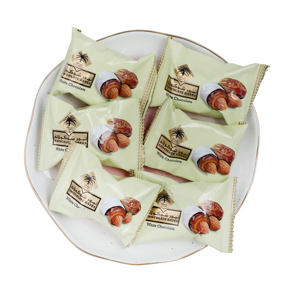 Siafa White Chocolate Dates with Almonds